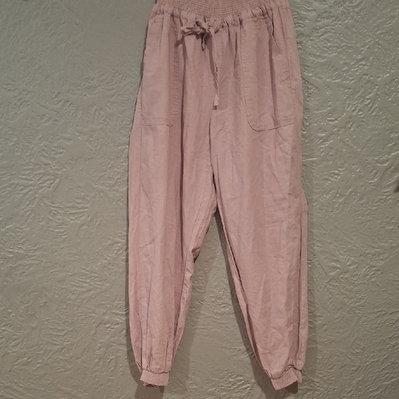 Love Tree Blush Pink Knit Pants - Picture 1 of 9